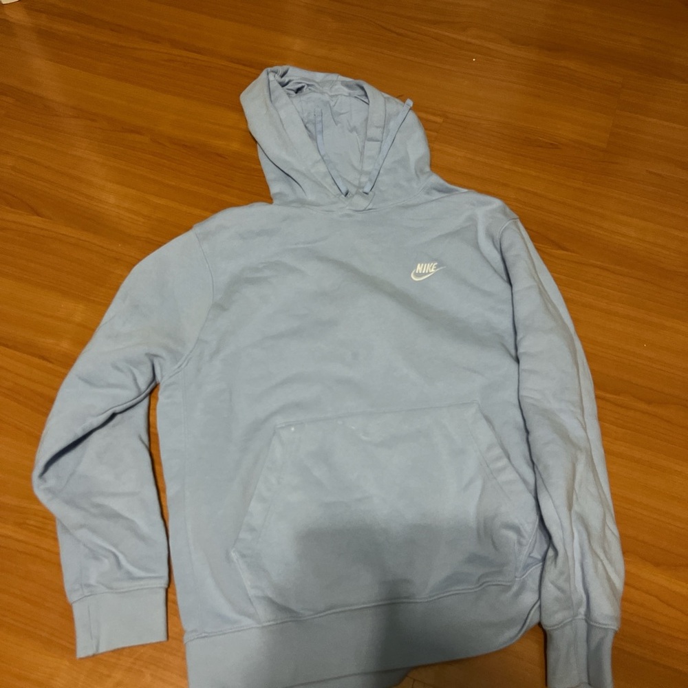 Nike Men's Light Blue Hoodie